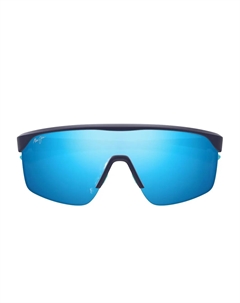 Солнцезащитные очки в прямоугольной оправе, синий Maui jim