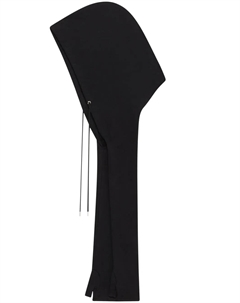 Перчатки-митенки с капюшоном Courrèges, черный Courreges