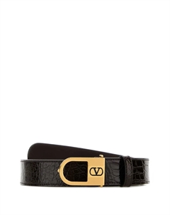Ремень с тиснением VLogo, черный Valentino garavani