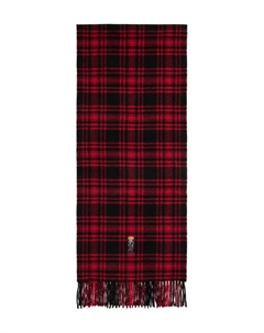 Клетчатый шарф Polo Bear, красный Polo ralph lauren