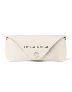 Кожаный футляр для очков, нейтральный Brunello cucinelli