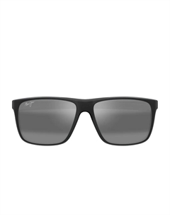 Солнцезащитные очки в прямоугольной оправе, черный Maui jim