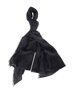 Шарф Adriel с необработанными краями, черный Faliero sarti