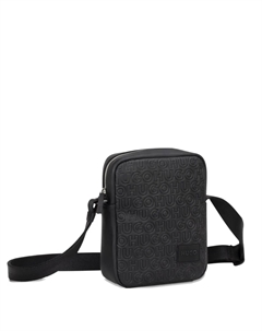 Сумка-мессенджер с тисненым логотипом, черный Hugo
