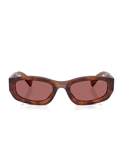 Солнцезащитные очки с логотипом, коричневый Miu miu