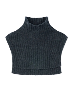 Укороченная манишка в рубчик, серый Eric bompard