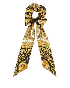 Шелковый платок Barocco, черный Versace kids