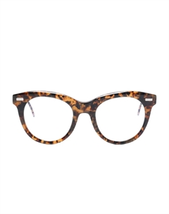 Очки в оправе черепаховой расцветки, коричневый Thom browne