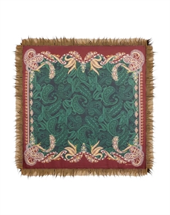 Шарф с бахромой и узором пейсли, красный Etro