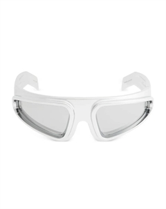 Солнцезащитные очки в геометричной оправе, серый Rick owens