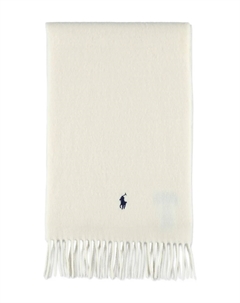 Шарф с вышивкой Polo Pony, нейтральный Polo ralph lauren