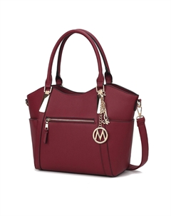 Женская сумка-шоппер Janise Solid Tote из веганской кожи от Mia K, Burgundy Mkf collection by mia k.