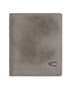 Активный кошелек верблюжьего цвета "Nimbus", мягкая зерненая кожа со слегка контрастными декоративными швами, защита RFID, серый Camel active