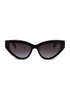 Солнцезащитные очки в оправе 'кошачий глаз' с логотипом, черный Liu jo