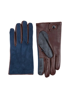 Перчатки с цветными блоками, коричневый Paul & shark