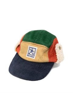 Вельветовая шапка с ушами, синий Bobo choses