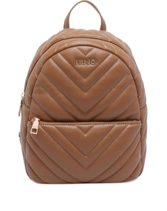 Стеганый рюкзак с узором "елочка", коричневый Liu jo