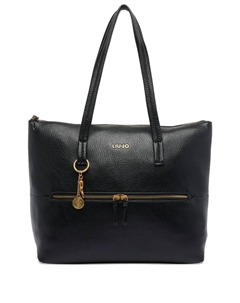 Сумка на плечо с застежкой-молнией и логотипом, черный Liu jo