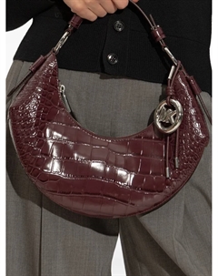 Сумка на плечо среднего размера Koa с эффектом кожи крокодила и подвеской-логотипом, красный Michael michael kors