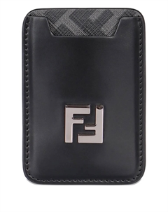 Картхолдер с логотипом FF, черный Fendi