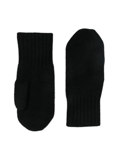 Варежки с ребристыми манжетами, черный Warm-me