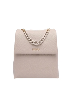 Рюкзак с клапаном и украшением в виде цепи, нейтральный Liu jo