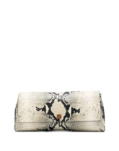 Клатч-конверт из змеиной кожи, нейтральный Khaite