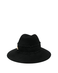 Шерстяная шляпа-федора, черный Borsalino