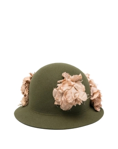 Шляпа с цветочным декором, зеленый Comme des garçons homme plus