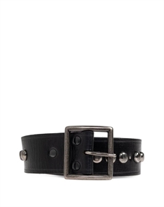 Ремень из кожи с заклепками, черный Dsquared2