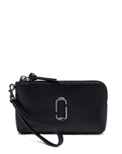 Кожаный ремешок-клатч Snapshot на молнии, черный Marc jacobs