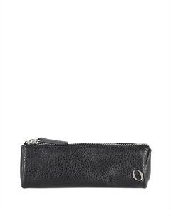 Несессер на молнии из зернистой кожи, черный Orciani