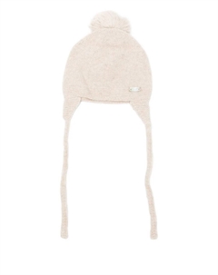 Шапка-ушанка с помпоном, нейтральный Laranjinha