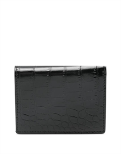Визитница с тиснением под крокодила, черный Tom ford