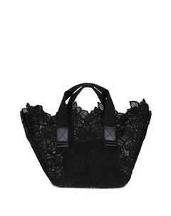 Сумка-тоут из кружева, черный Ermanno scervino