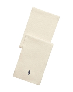 Шарф из ребристого хлопка, нейтральный Polo ralph lauren
