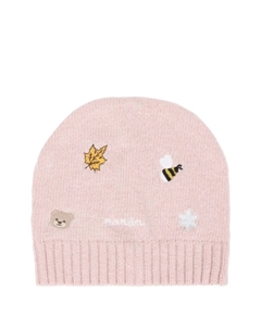 Шапка с вышитым мотивом, розовый Nanán