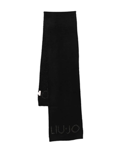 Шарф с металлическим логотипом, черный Liu jo