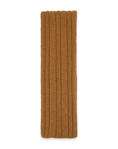 Шерстяной шарф Amos в рубчик, коричневый The row