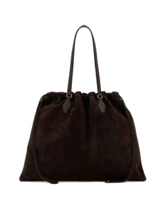 Замшевая сумка-шоппер на кулиске, коричневый Jimmy choo