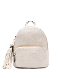 Рюкзак с тисненым логотипом, белый Liu jo