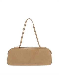 Сумка из замши на плечо, нейтральный Khaite