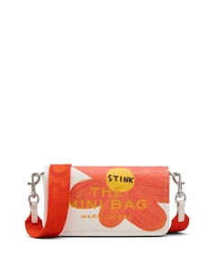 Мини-сумка The Leather Mini Bag с принтом, белый Marc jacobs