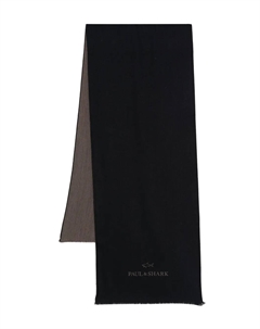 Шерстяной шарф в двух тонах, черный Paul & shark