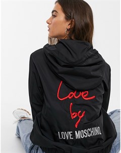 Ветровка с капюшоном и логотипом Love moschino