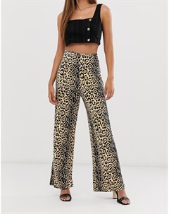 Широкие брюки с леопардовым принтом Ax paris