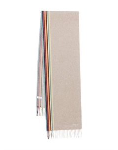 Шарф с бахромой, нейтральный Paul smith
