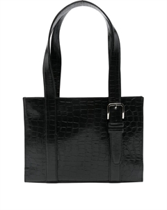 Плечевая сумка с тиснением под крокодила, черный Cordera