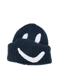 Шапка-бини с изображением смайлика, синий Molo
