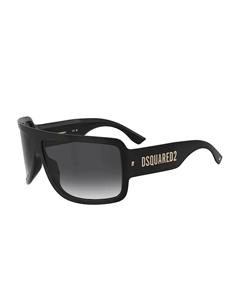 Солнцезащитные очки прямоугольной формы с логотипом, черный Dsquared2
